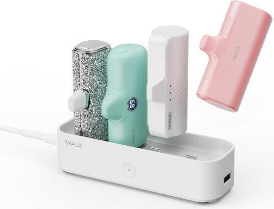 WESTWAY iWALK Charger Station for Portable Charger 4500mAh, 4800mAh, 5000mAh Power Bank for iPhone Charging Station Multiple USB-C Family-Sized Charger...