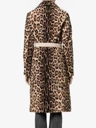 Yves Salomon leopard print coat