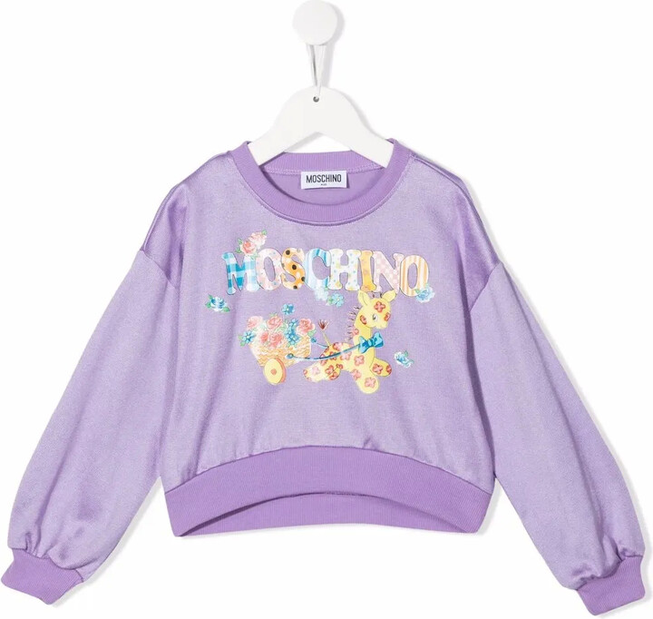 MOSCHINO BAMBINO Logo-Print Sweatshirt