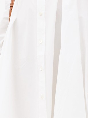 J.W.Anderson Handkerchief-hem Cotton-poplin Shirt Dress - White