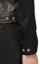 Thumbnail for your product : Rick Owens Snaps Leather Shirt Jacket W/ Cupro