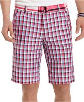 Thumbnail for your product : Izod Flat-Front Plaid Performance Golf Shorts