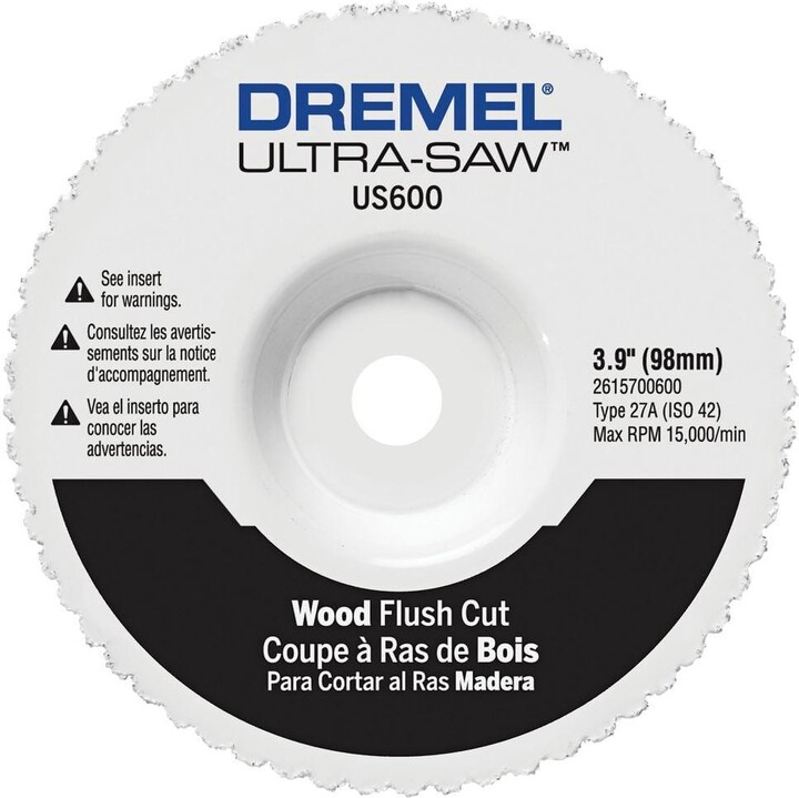 Dremel Ultra-Saw 4 in. Premium Carbide Wood and Plastic Flush Cut Wheel