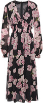Thumbnail for your product : Giambattista Valli Shirred Floral-print Silk-georgette Midi Dress