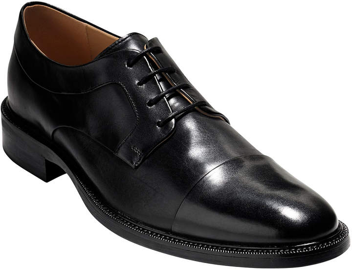 cole haan cap toe oxford black