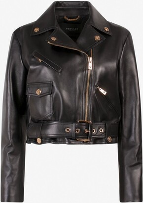 Wide Collar Leather Jacket | ShopStyle