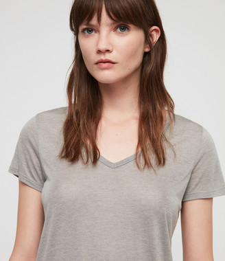 AllSaints Malin Silk T-Shirt
