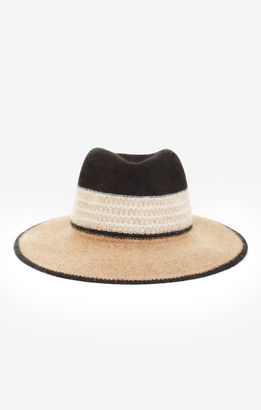 BCBGMAXAZRIA Tribal Knit Panama Hat