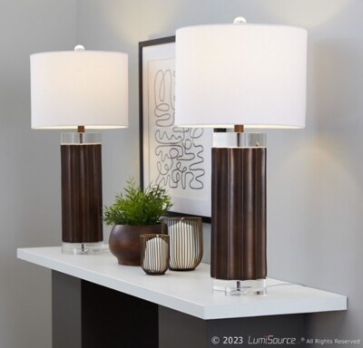 LumiSource Cylinder Table Lamp (Set of 2)