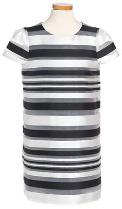 Milly Minis Chloe Illusion Stripe Shift Dress