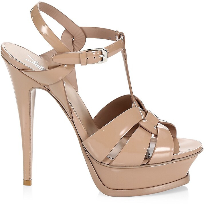 platform high heels nude