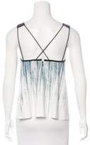 Thumbnail for your product : Derek Lam 10 Crosby Abstract Print Sleeveless Top