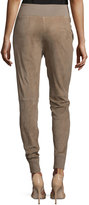 Thumbnail for your product : Ralph Lauren Collection Taryn Drawstring-Waist Jogger Pants, Taupe