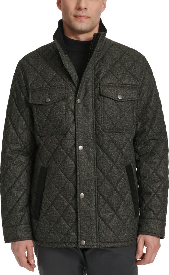 Cole Haan Men's Quilted Stand-Collar Jacket