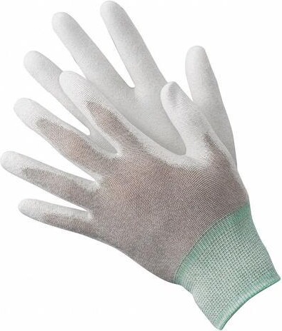Condor 19L043 Antistatic Gloves, Nylon/Copper Fiber Yarns, 9 5/8 in L, 15 ga,