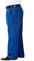 Thumbnail for your product : Haggar BIG & TALL Work to Weekend Denim - Classic Fit, Pleated Front, Hidden Expandable Waistband