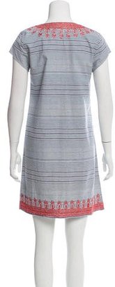 Calypso Embroidered Striped Dress