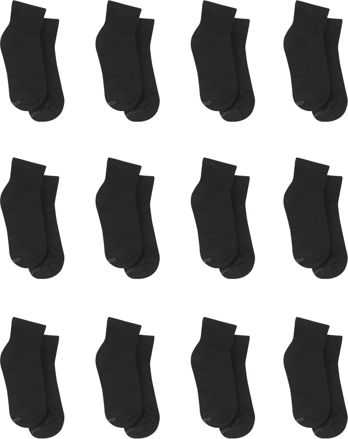 Hanes Women’s Cool Comfort Ankle Socks, Extended Size 10-Pair Value Pack