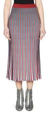 Kenzo Striped Midi Skirt