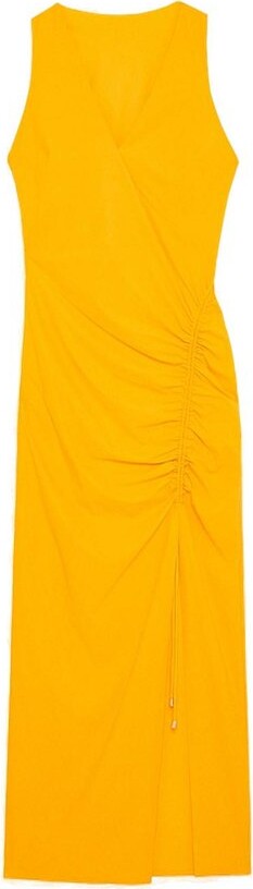 Patrizia Pepe Gather-Detailed Sleeveless Dress