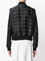 Thumbnail for your product : Stella McCartney loop embellished bomber jacket