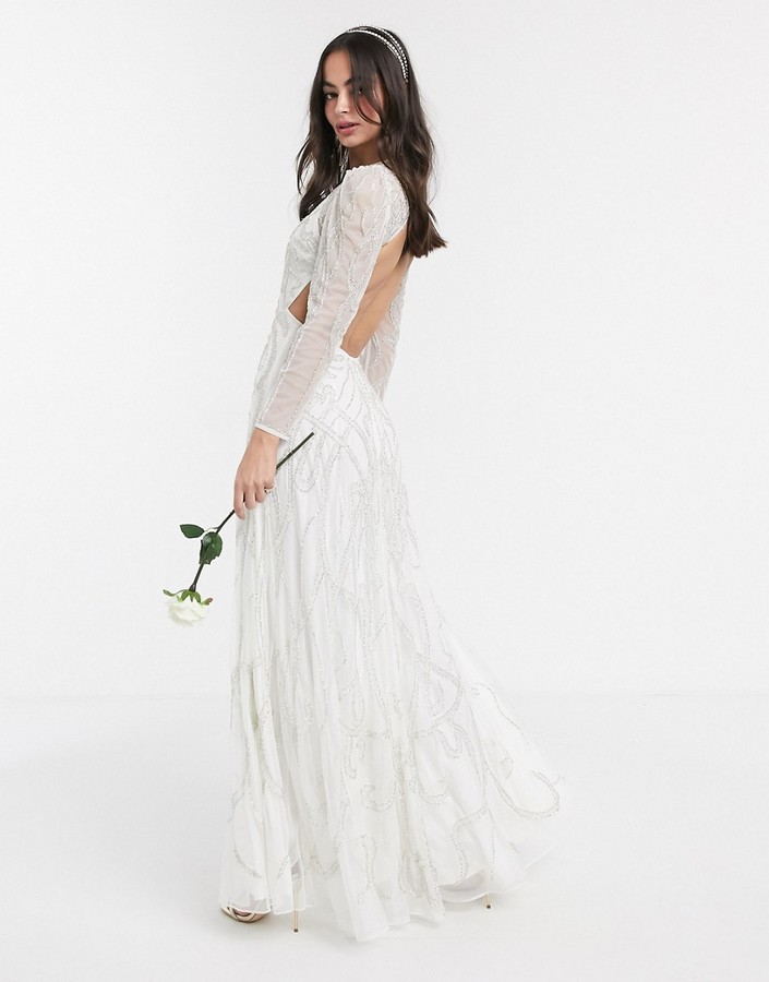 beatrice embellished maxi wedding dress