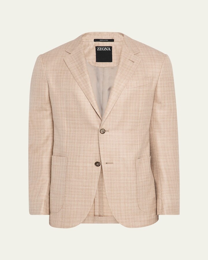 Men's Tonal Plaid Sport Coat