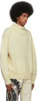 Thumbnail for your product : Dries Van Noten Off-White Wool Turtleneck