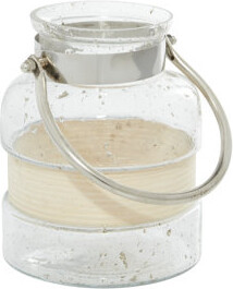 Novogratz Clear Glass Country Cottage Candle Holder Lantern