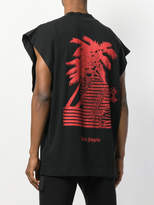 Thumbnail for your product : Palm Angels Black Sun Poetry oversized T-shirt