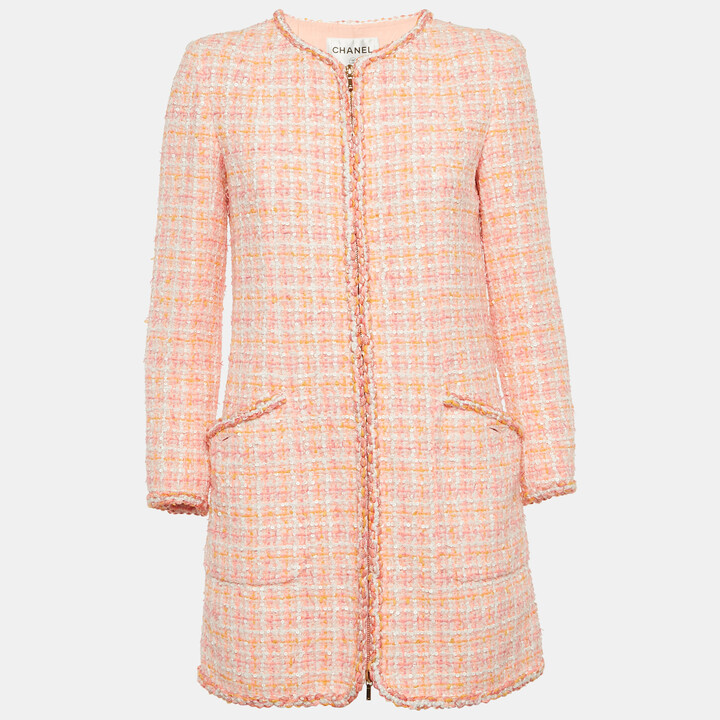 Chanel Pink Tweed Fantasy Jacket M
