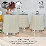 Thumbnail for your product : Morphy Richards Dimensions Set of Three Storage Canisters – Ivory Cream