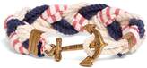 Thumbnail for your product : Brooks Brothers Kiel James Patrick Navy, White and Red Braided Bracelet