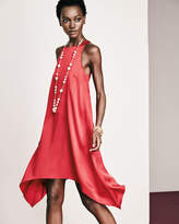 Thumbnail for your product : Aidan Mattox Sleeveless Jewel-Neck Trapeze Dress, Red