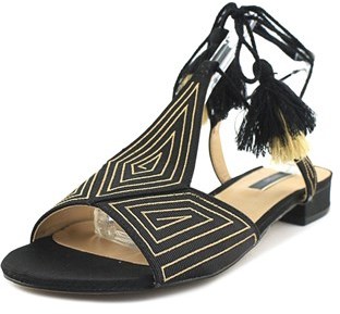 Kensie Katara Open Toe Canvas Gladiator Sandal.