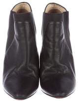 Thumbnail for your product : Jimmy Choo Leather Almond-Toe Booties