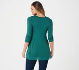 Thumbnail for your product : Logo by Lori Goldstein Sweater Knit Vest with Knit Top Twin Set