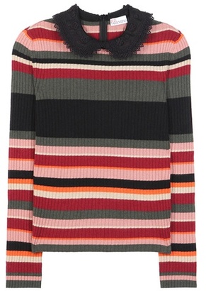 RED Valentino Wool, Angora And Cashmere-blend Sweater
