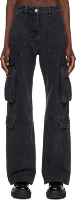 MSGM Black Cargo Jeans
