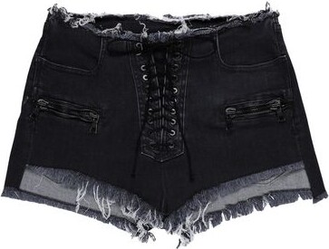 BEN TAVERNITI™ UNRAVEL PROJECT Ben Taverniti Unravel Project Woman Denim shorts