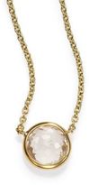 Thumbnail for your product : Ippolita Lollipop Clear Quartz & 18K Yellow Gold Mini Pendant Necklace