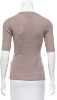 Thumbnail for your product : 3.1 Phillip Lim Metallic Short Sleeve Top