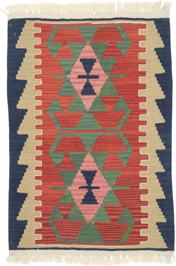 1stDibs Vintage Persian Shiraz Kilim Rug, Luxury Lodge Meets Sunny Southwest Style