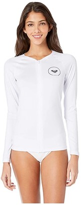 roxy women's stripe long sleeve rash guard