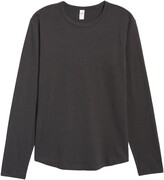 Thumbnail for your product : Alternative Long Sleeve Shirttail Cotton & Hemp Jersey T-Shirt