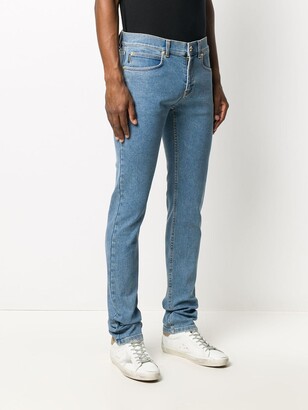 Versace Logo Patch Slim-Fit Jeans