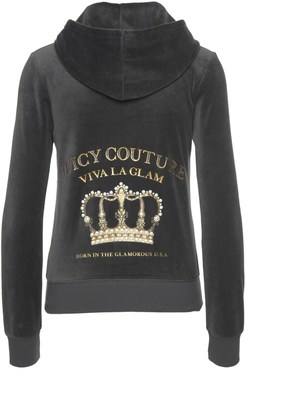 Juicy Couture Outlet - LOGO VELOUR VIVA CROWN ROBERTSON JACKET