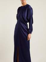 Thumbnail for your product : Max Mara Pagode Dress - Womens - Dark Blue