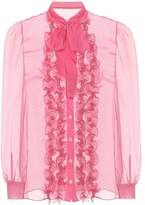 Dolce & Gabbana Silk pussybow blouse 