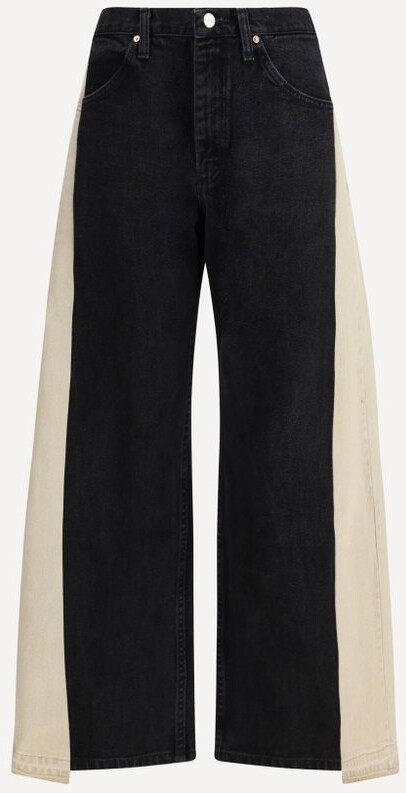 E.L.V. Denim Freya Contrast-Cut Jeans
